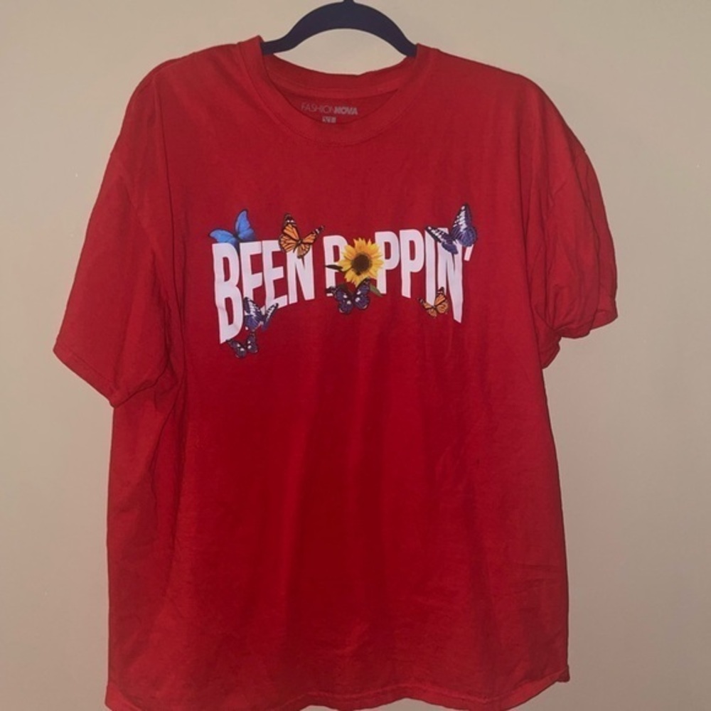 Fashion Nova “Been Poppin” Graphic Tee Size XL